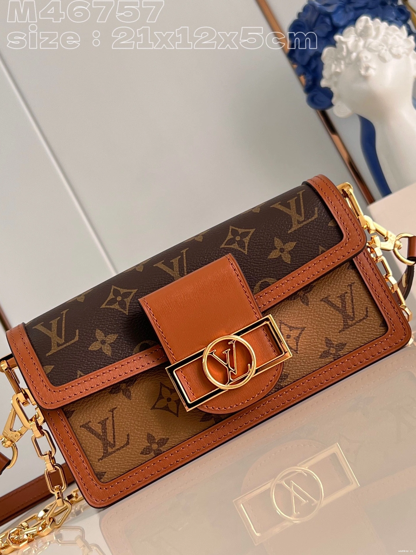 WIS East DAUPHINE LOUIS West-21*12*5CM VUITTON 0716